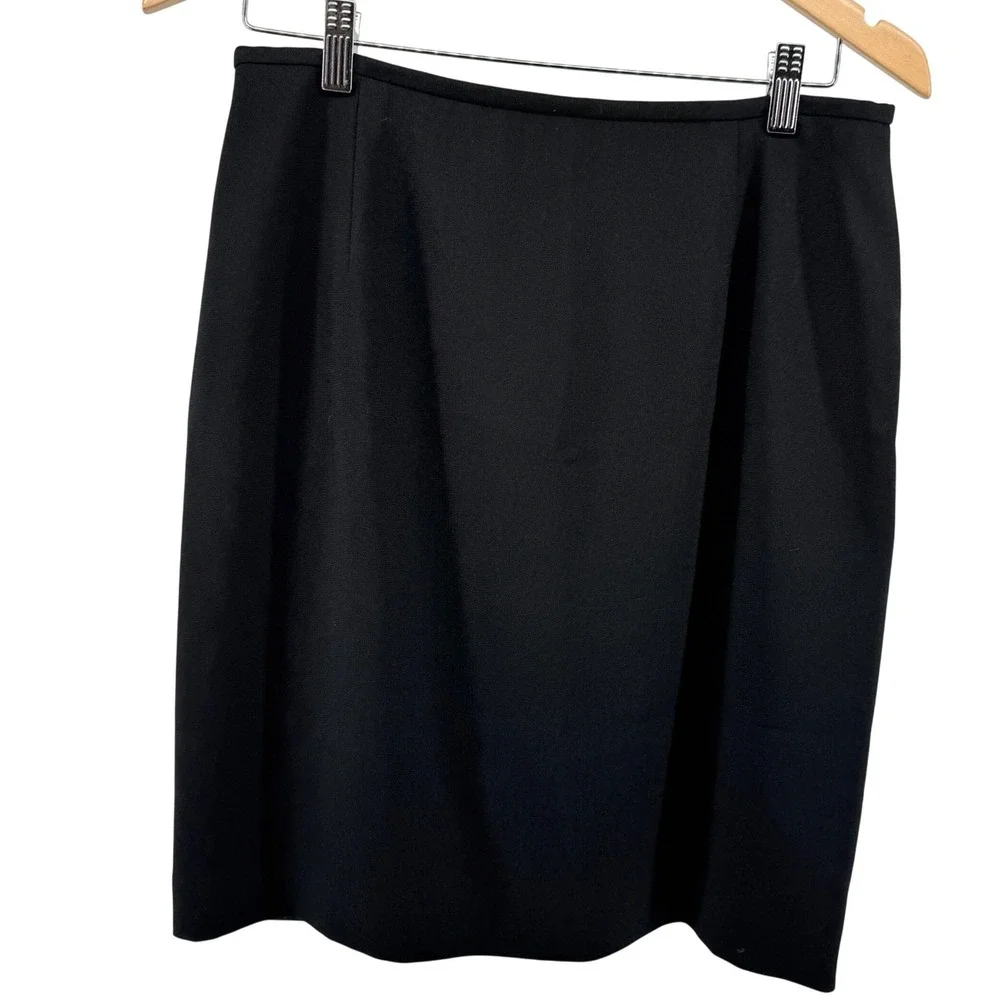 Classic Lauren Ralph Lauren Pencil Skirt Career Office Wear Black Size 12‎